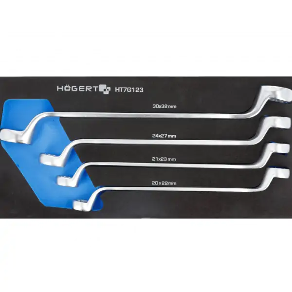 Set dvostrukih viljuškastih ključeva HT7G123 Hogert