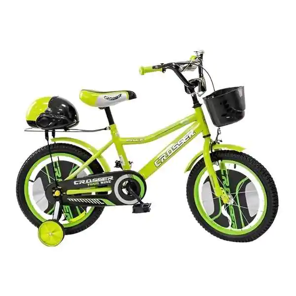 Dečiji bicikl sa pomoćnim točkovima ”Crosser” zelena 724-16”