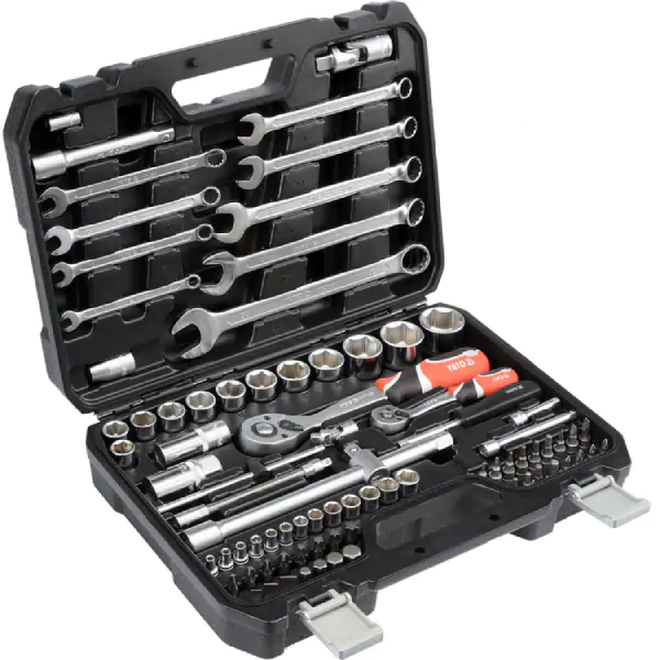 YATO garnitura nasadnih ključeva 1/4"-1/2"/ 82 dela u koferu YT12691