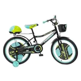 Dečiji bicikl sa pomoćnim točkovima ”Crosser” crno-zelena 724-20”