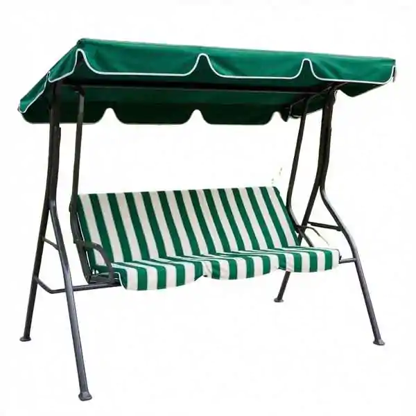 Baštenska ljuljaška zeleno-bela 170cm