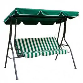 Baštenska ljuljaška zeleno-bela 170cm