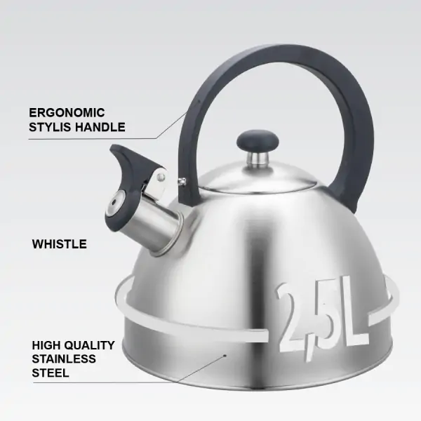 MAESTRO MR1302 čajnik sa zviždukom INOX 2.5L