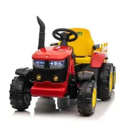 Dečiji traktor na akumulator sa prikolicom Crveni 12726PS