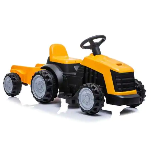 Dečiji traktor na akumulator sa prikolicom žuti 12665PS - proizvod na akciji