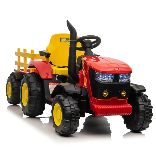 Traktor Sa Prikolicom Crveni Premium Oprema 12607PS