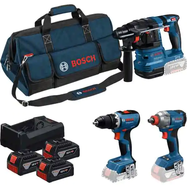 Bosch set alata GSR 18V-65 + GDX 18V-285 + GBH 18V-22 sa 3x5,0Ah akumulatora i punjačem 0615A50093