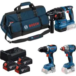 Bosch set alata GSR 18V-65 + GDX 18V-285 + GBH 18V-22 sa 3x5,0Ah akumulatora i punjačem 0615A50093