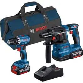 Bosch akumulatorski set GBH 18V-22 + GSR 18V-45 sa 2x4,0Ah akumulatora, punjačem i torbom 0615A50038