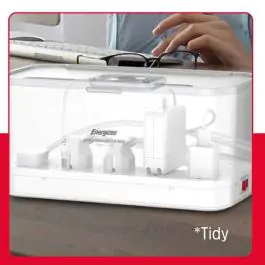 ENERGIZER strujni distributer, 30W bežično punjene sa organizatorom kablova