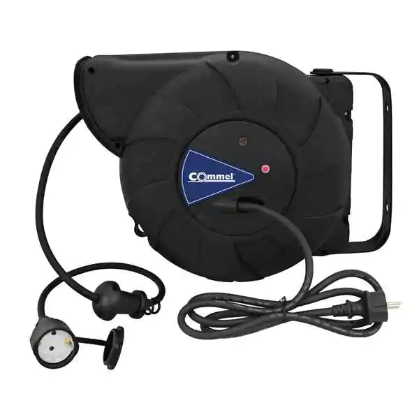 Automatska motalica sa kablom IP44 crna H07RN-F 3G1,5 L=11m Commel