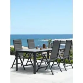 MARIELYST D205 baštenski sto + 4 MYSEN  baštenske stolice siva S372722