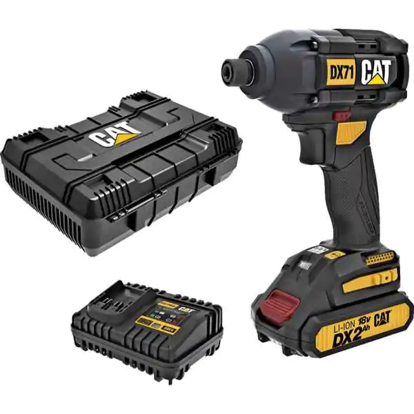 CAT DX7030 akumulatorski udarni zavrtač 18V 215 Nm set sa 2 baterije