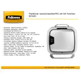 Prečišćivač vazduha AeraMaxPRO AM 3S PureView Fellowes 9574001 000016876