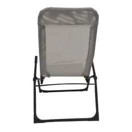 Sklopiva ležaljka za plažu i baštu 136 x 58 x 94 cm tamno siva