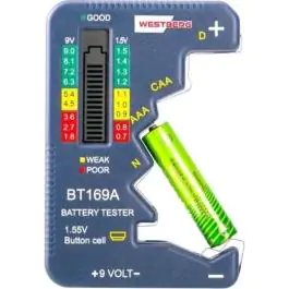 Westberg digitalni tester baterija AA AAA C D N 9V i dugmaste baterije