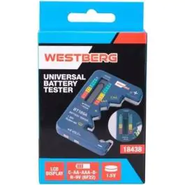 Westberg digitalni tester baterija AA AAA C D N 9V i dugmaste baterije