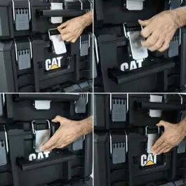 CAT DA41004 mobilna kutija za alat, modularni kofer 160L, IP65, 9-inčni točkovi