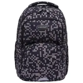 Ranac đački anatomski 3zipa 1džep AB200 Grey Bricks 24.Head 502024120 crno-sivi 000021097