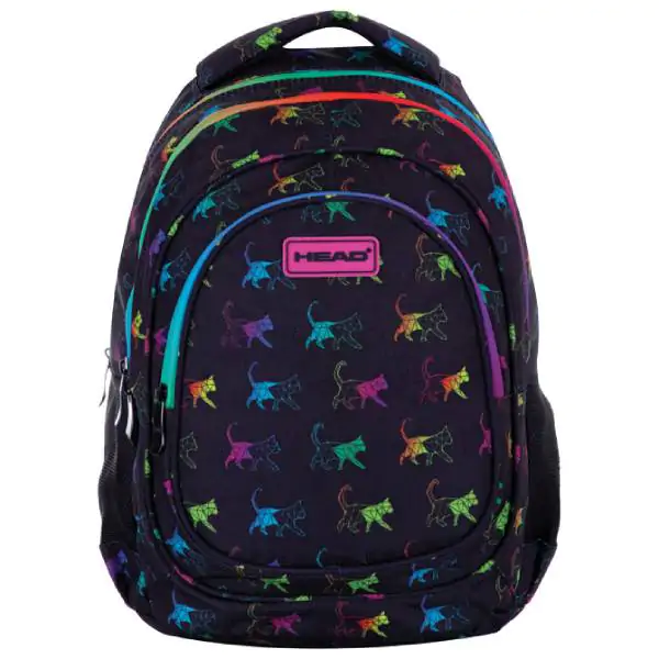 Ranac đački anatomski 3zipa AB330 Rainbow Kitty 24.Head 502023081 crno-roze 000021085