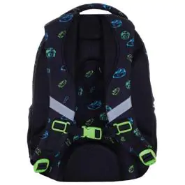 Ranac đački anatomski 3zipa AB330 Football Motion 25.Astrabag 502023066 crno-zeleni 000024812