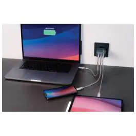 Punjač USB 3u1 65W GaN Verbatim 32201 crni blister 000021549