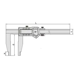 INSIZE Merilo pomično digitalno 0-500 mm