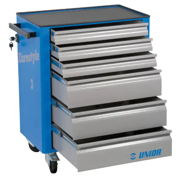 UNIOR Kolica za alat EUROSTYLE sa 6 fioka 608544