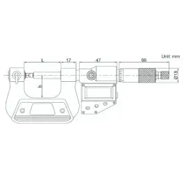 INSIZE Mikrometar za navoj digitalni 75-100 mm 3581-100A