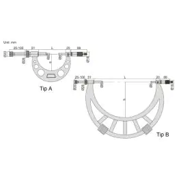 INSIZE Mikrometar 0-100 mm 3296-100A