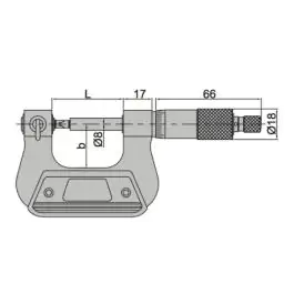 INSIZE Mikrometar za navoj 125-150 mm 3281-150A
