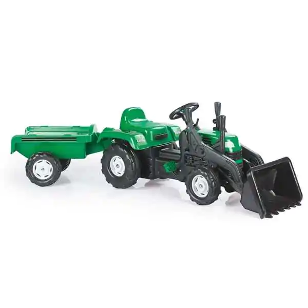 Dečiji Traktor sa kašikom i prikolicom 080486 Doly