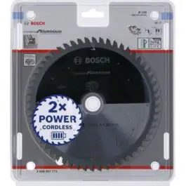 Standard for Aluminium list kružne testere za akumulatorske testere 190x2,0x30 T56 Bosch 2608837771, 190x2,0x30 T56