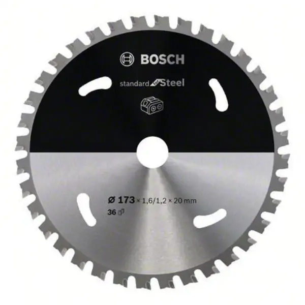 Standard for Steel list kružne testere za akumulatorske testere 173x1.6/1.2x20 T36 Bosch 2608837750, 173x1.6/1.2x20 T36