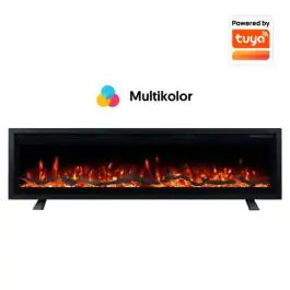 PROSTO smart električni 50" 3u1 multikolor kamin 1800W