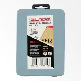 Set burgija za metal HSS-G M35, kobalt, 19 kom – BLADE BBKS