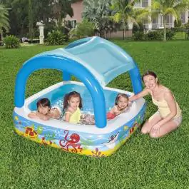 Bestway bazen za igru sa nadstrešnicom Beach Buddy 1.40x1.40x1.14m