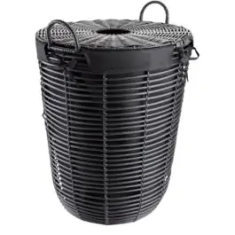 Korpa za veš ELIF Ø40xV56cm crna