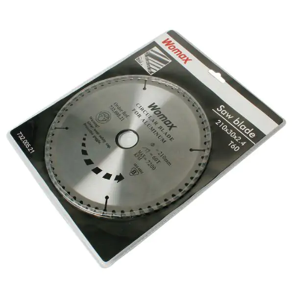 List Testere 210X30X2.6mm T60 Za Aluminijum