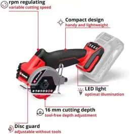Einhell Professional TP-CO 18/76-C Li BL-Solo akumulatorska mini brusilica za sečenje 18 V