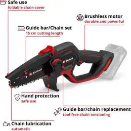 Einhell PROFESSIONAL akumulatorska lančana testera za orezivanje GP-PS 18/20 Li BL-Solo