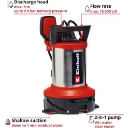 Einhell set za ispumpavanje vode GE-DP 7535 N LL ECO