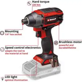 Einhell Professional TP-CI 18/220 Li BL Solo akumulatorski udarni odvijač 18V Brushless