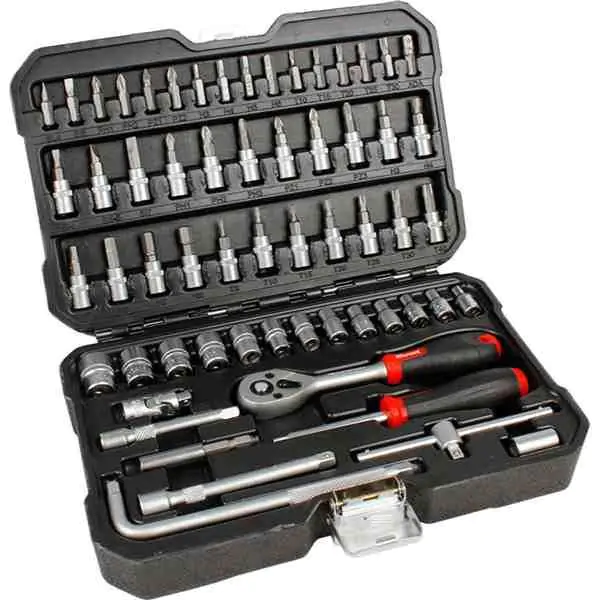 Ključ nasadni sa račnom 1/4" set 60 kom Womax
