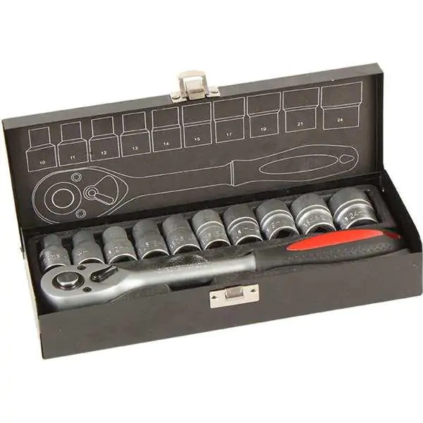Kljuc nasadni sa racnom 1/2'' set 11 kom Womax