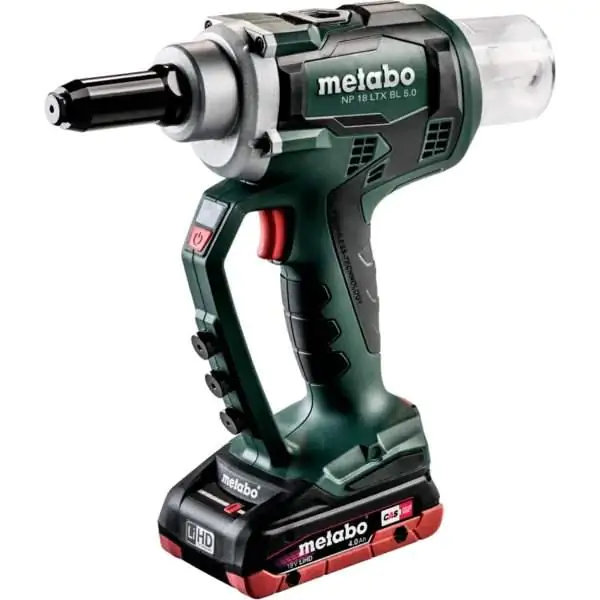 Metabo NP 18 LTX BL 5.0 akumulatorski zakivač za pop nitne – Profesionalna snaga bez kompresora