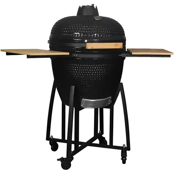 Kamado roštilj 59,5 cm Green Bay – keramički roštilj za pečenje, dimljenje i sporo pripremanje hrane