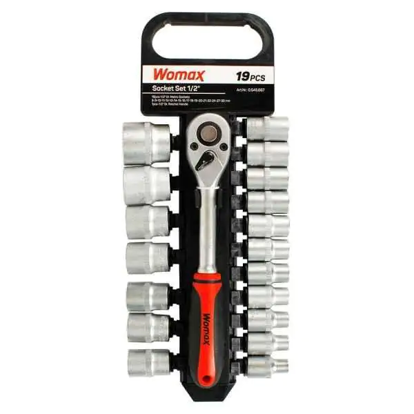 KLJUČ NASADNI 1/2" SET 19 KOM