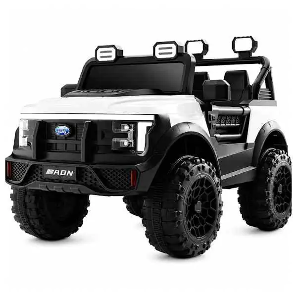 Dzip za decu polis 12v 2motora rc MB 0345 BELA