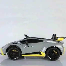 Lamborghini Huracán STO Drift dečiji auto na akumulator 12V sa daljinskim upravljačem – sivi Premium